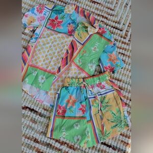 SHEIN Multicolor Floral Print Women Shorts